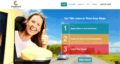 Desktop Screenshot of championtitleloans.com